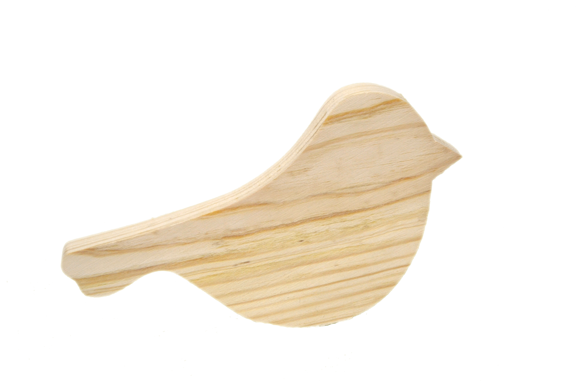 Ptaszek z drewna litego duży 19,5 cm grubość 2cm